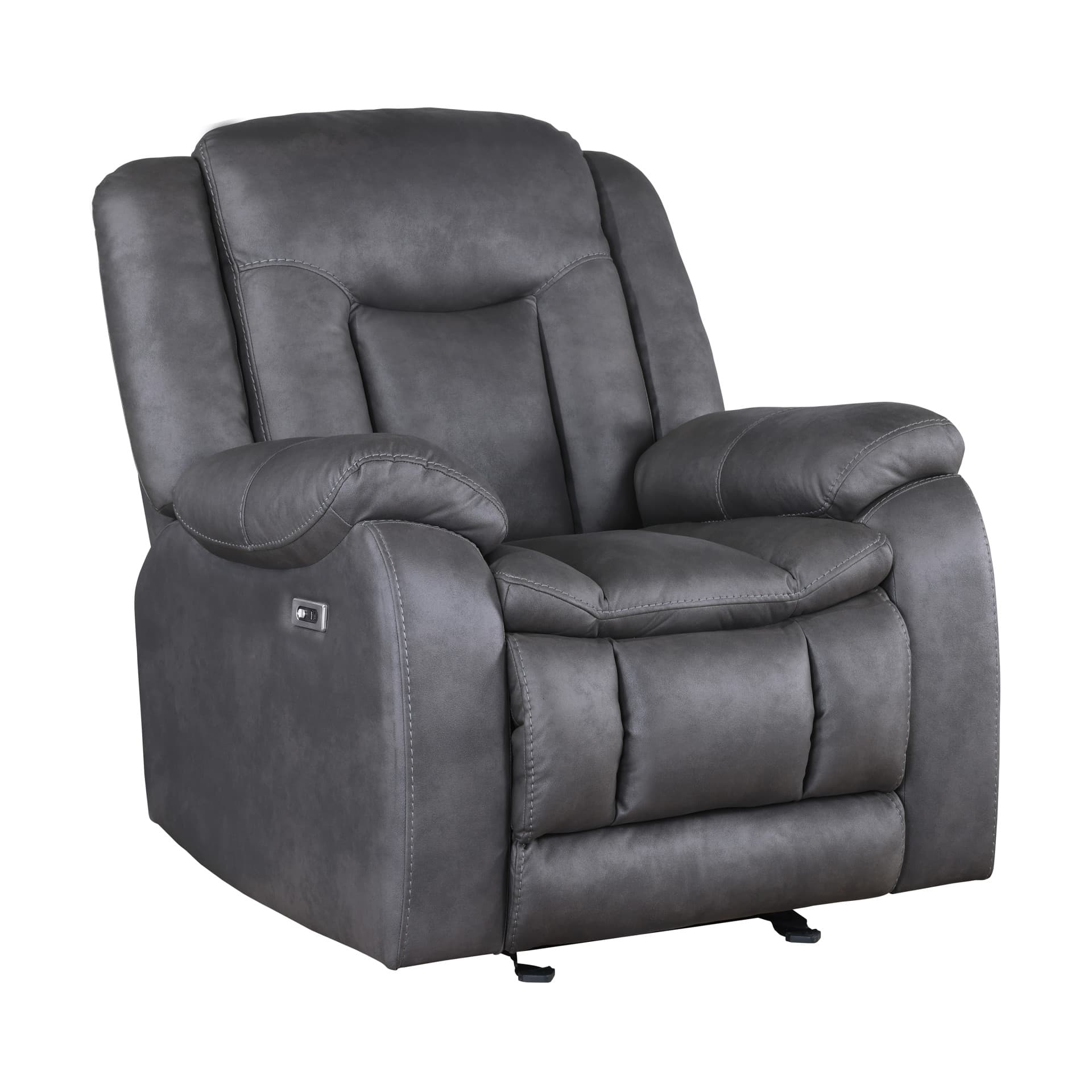 Morello Glider Recliner with Power Fr, Gray