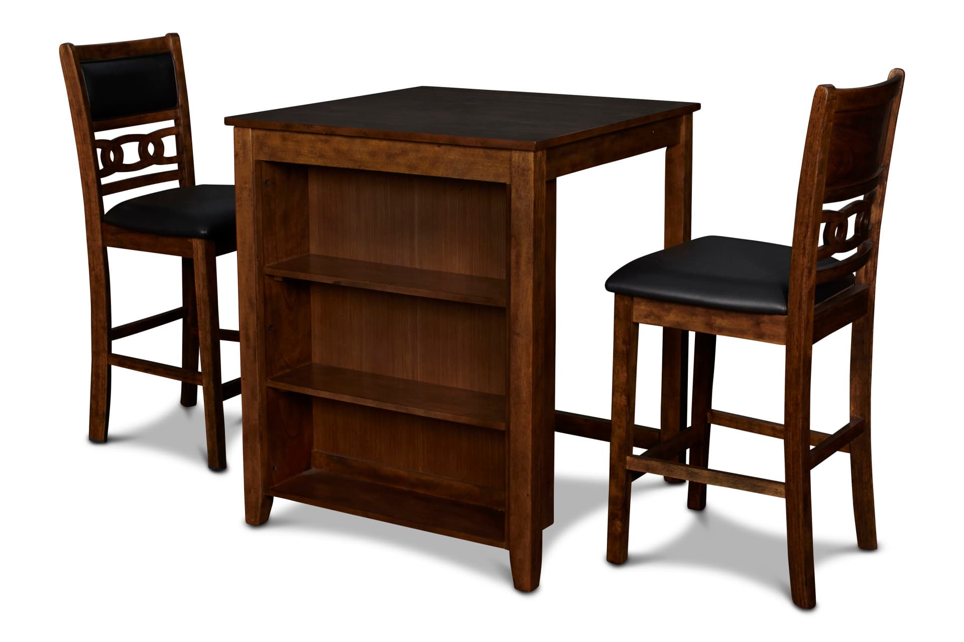 Gia 3 Pc 30" Storage Counter Table & 2 Chairs