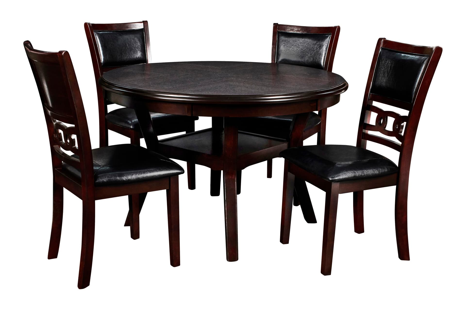 Gia 5 Pc 47" Round Dining Table & 4 Chairs