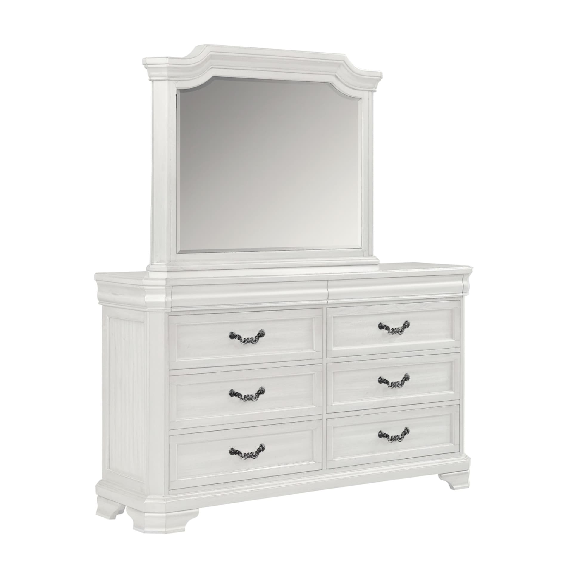 Lyndhurst Landscape Mirror, Vintage White
