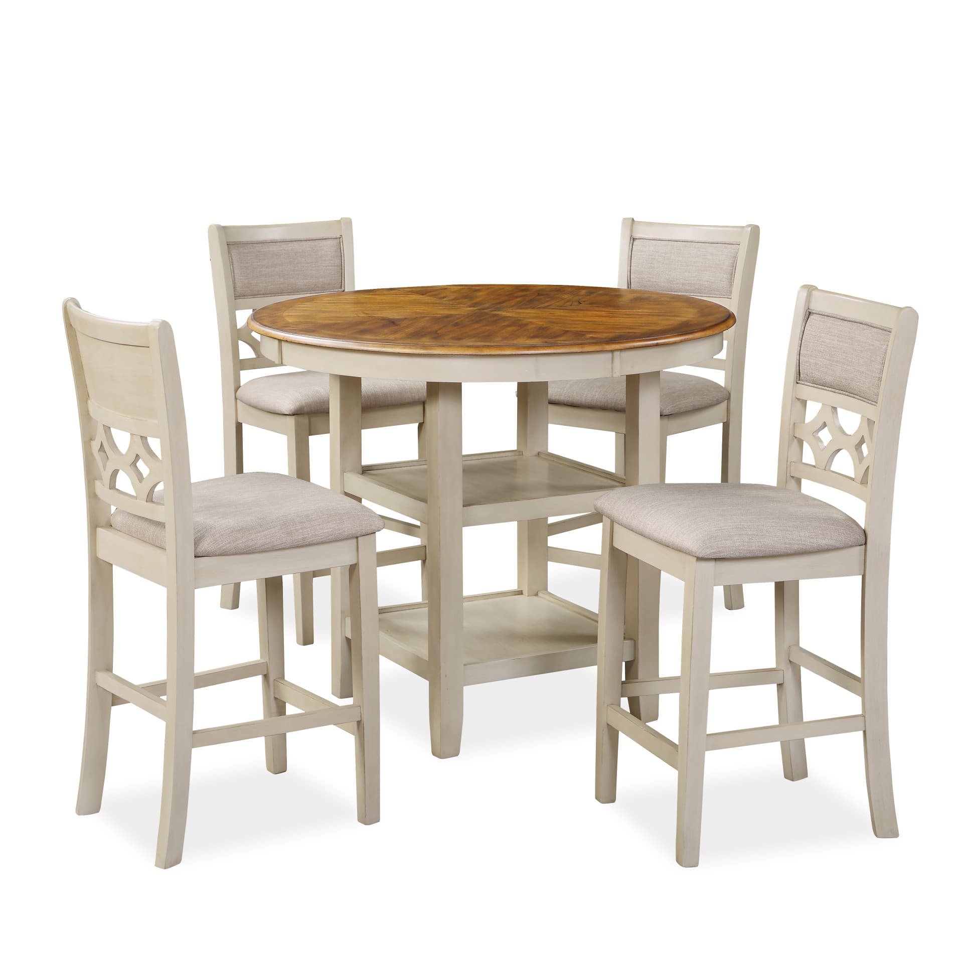 Mitchell 5-Piece Counter Set-Two Tone Bisque/brown