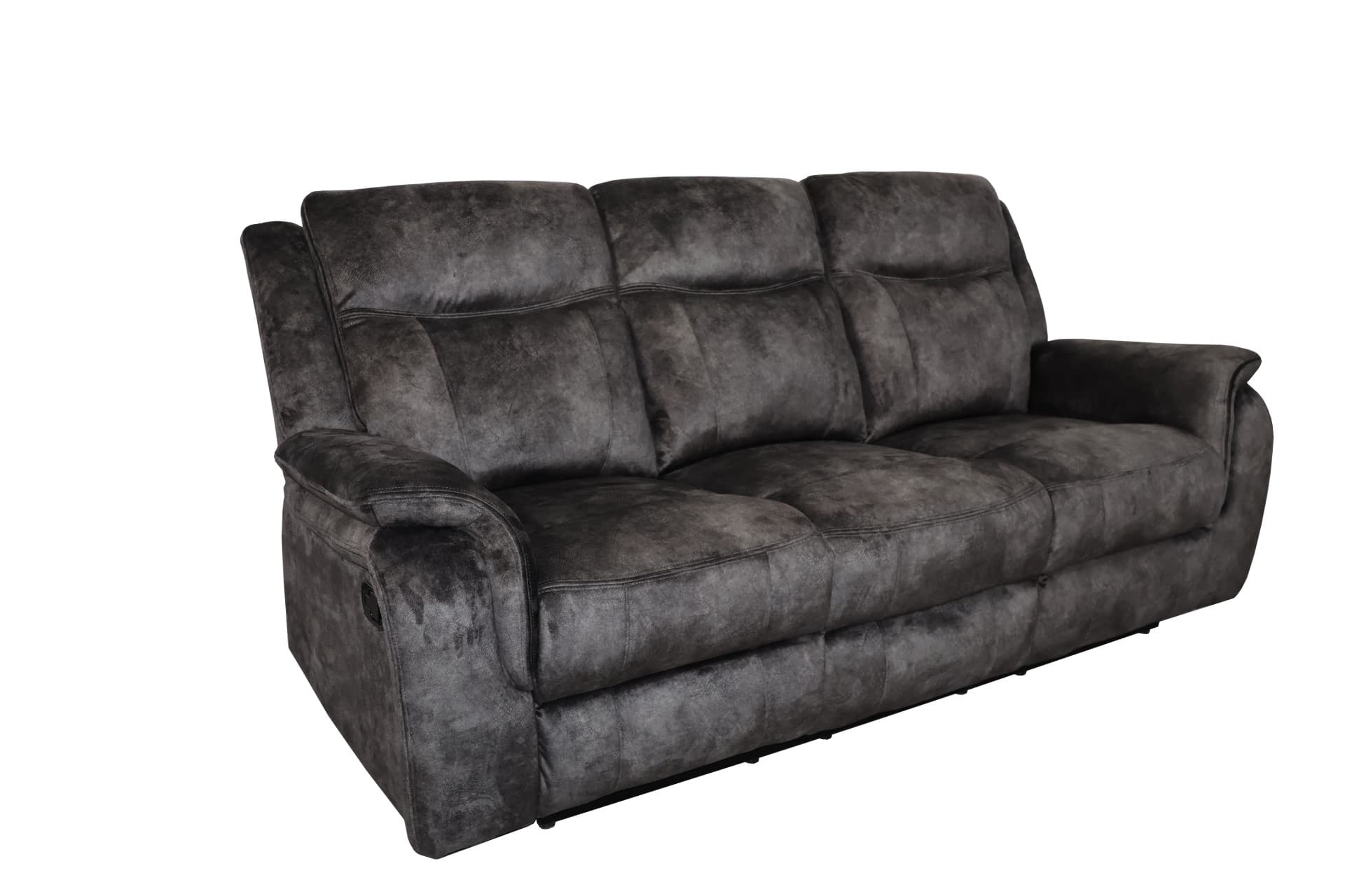 Park City Sofa with Dual Recliner, Slate