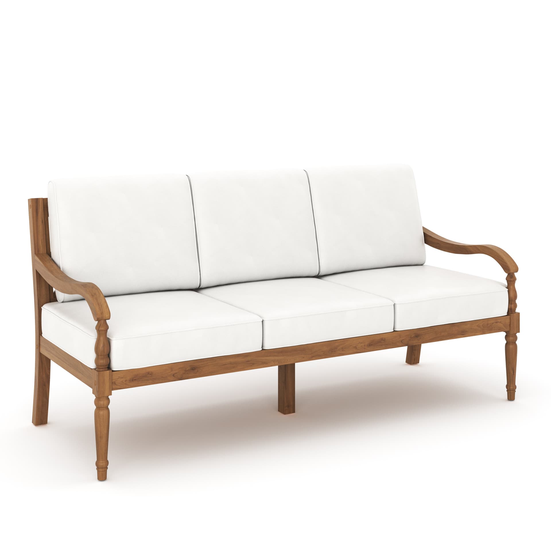 Savannah Sofa, White Linen