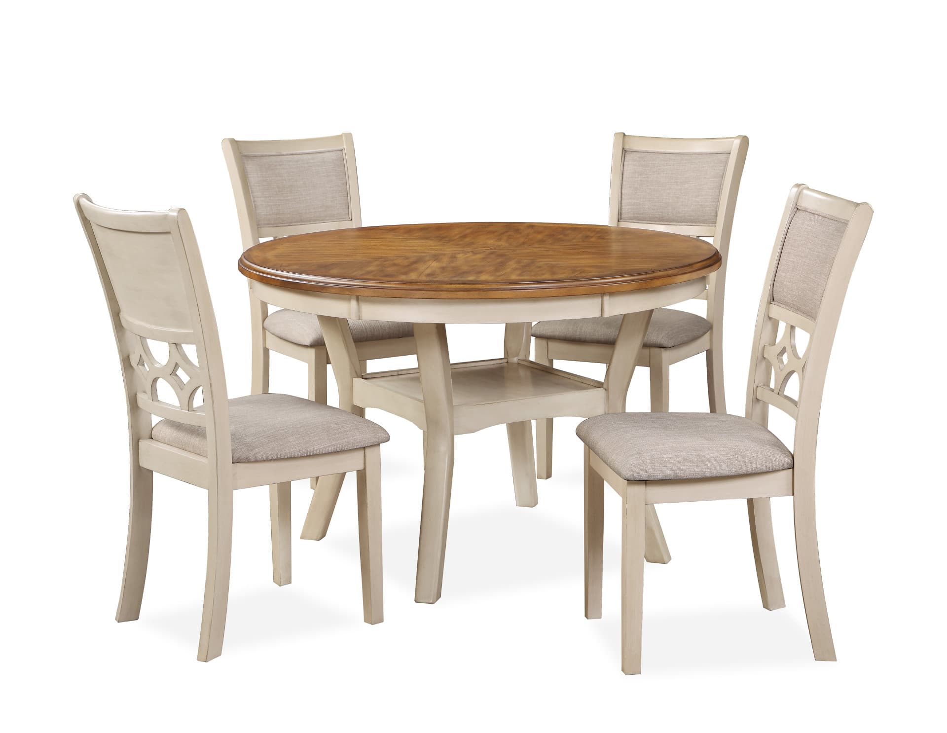 Mitchell 5-Piece Dining Set-Two Tone Bisque/brown