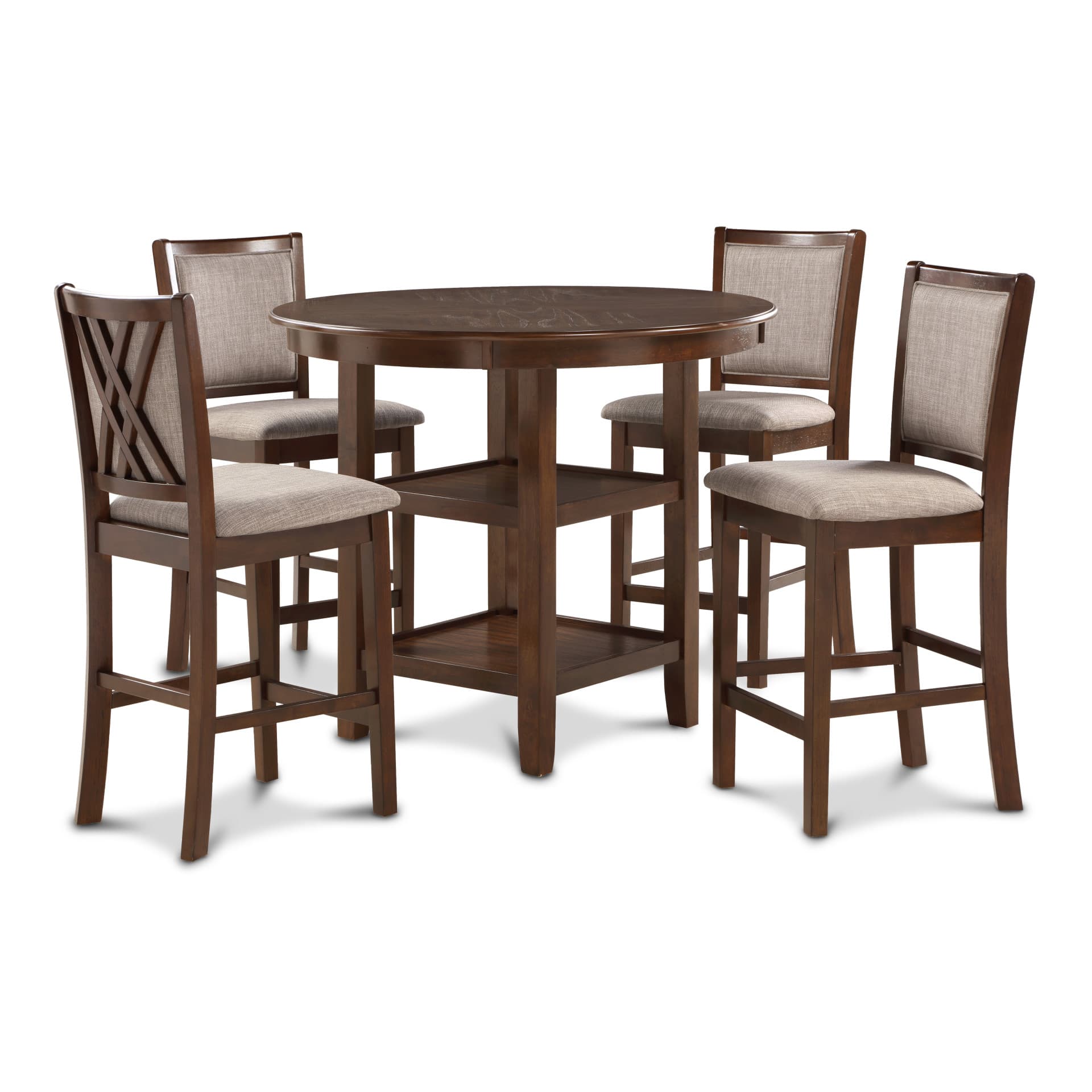 Amy 5 Pc 42" Round Counter Dining Set