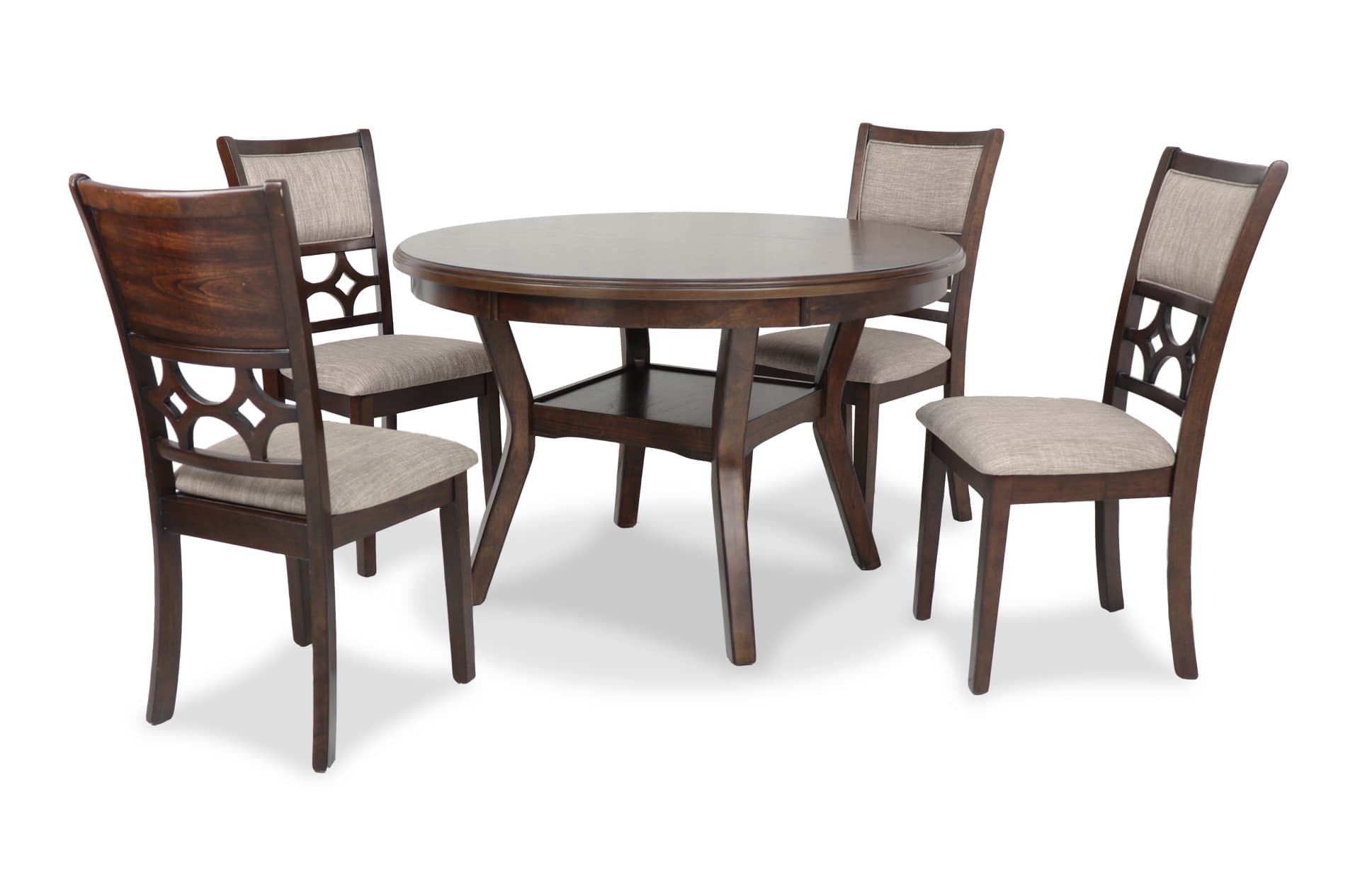 Mitchell 5-Piece Dining Set, Brown Cherry