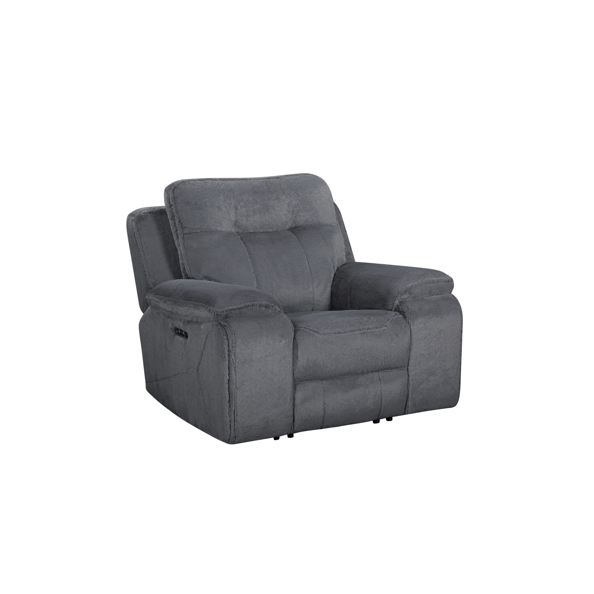 Teddy Recliner with Power Hr & Fr, Gray
