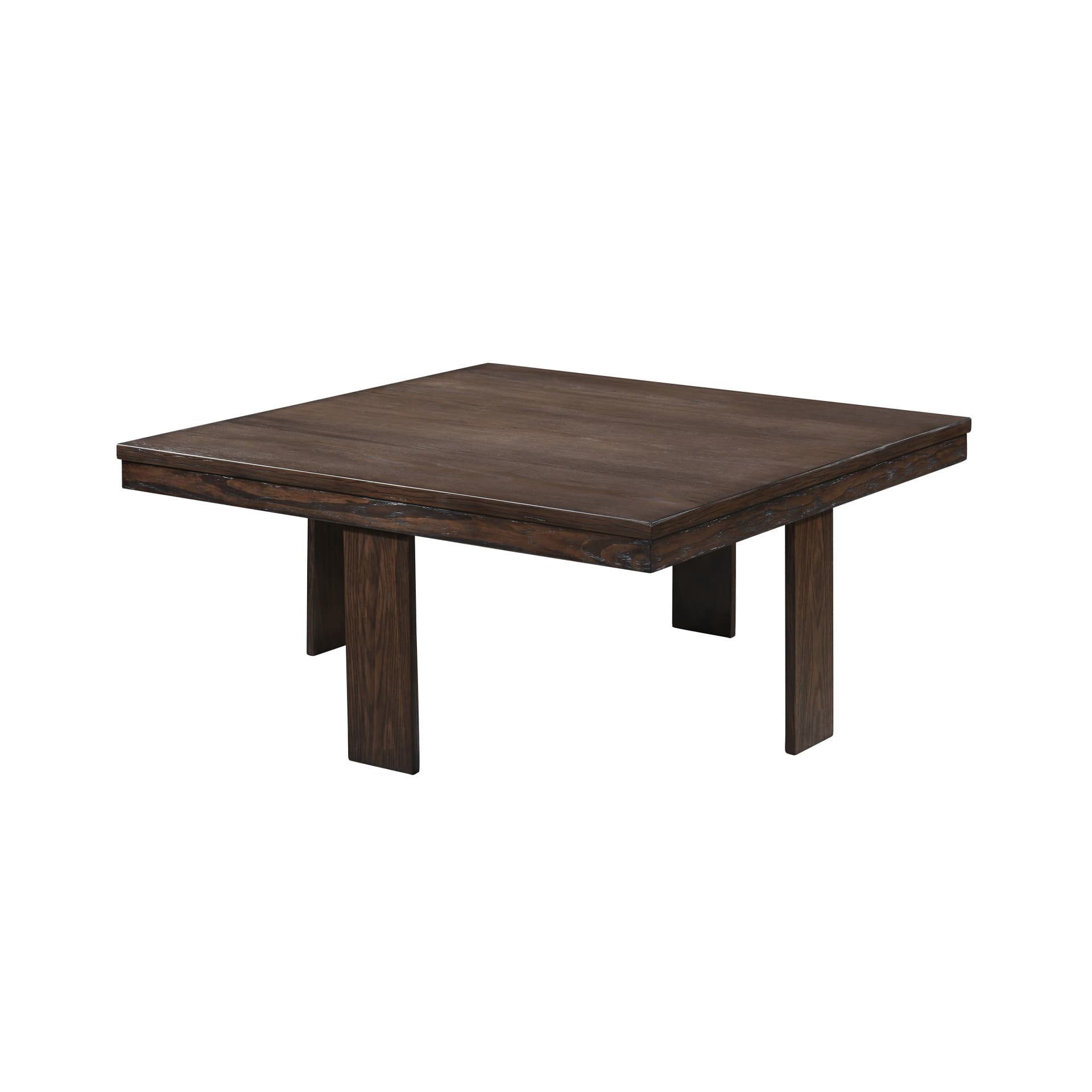 Paxton 5-Piece Storage Coffee Table with 4 Tuck-In Ottomans, Dark Bro