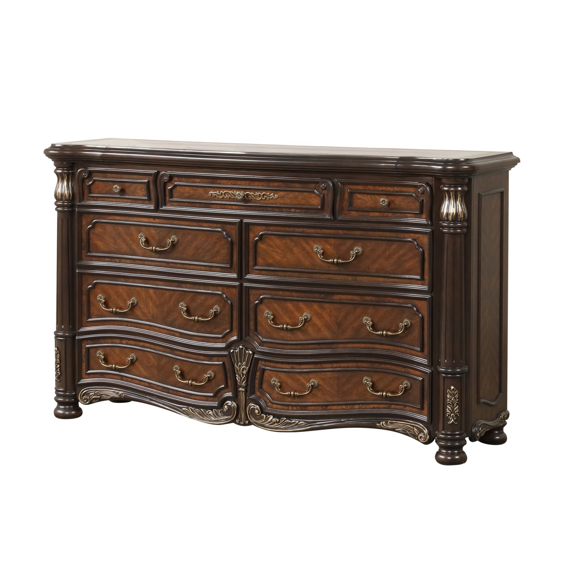 Bella Notte Dresser, Mahogany Brown