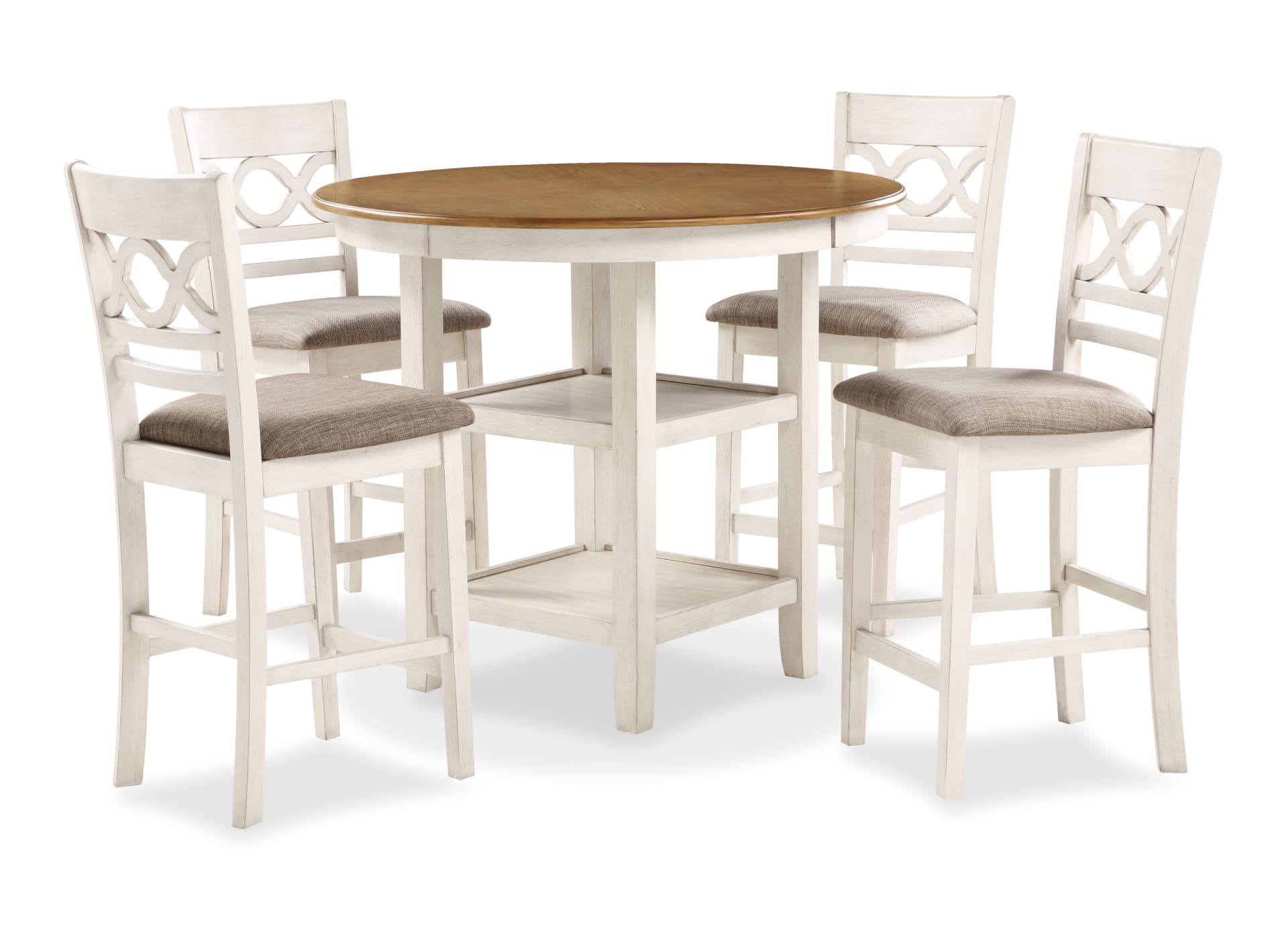 Cori Counter 5-Piece Set-Bisque/brown