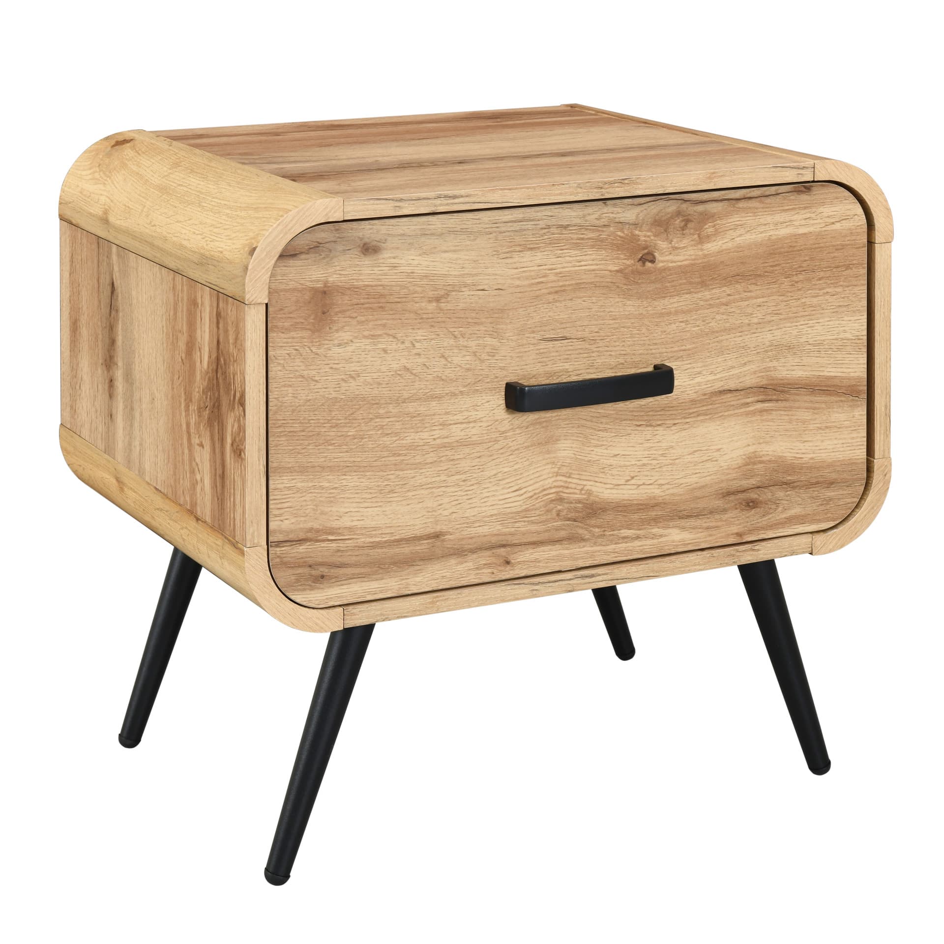 Rowan One Drawer End Table/bedside Table, Natural