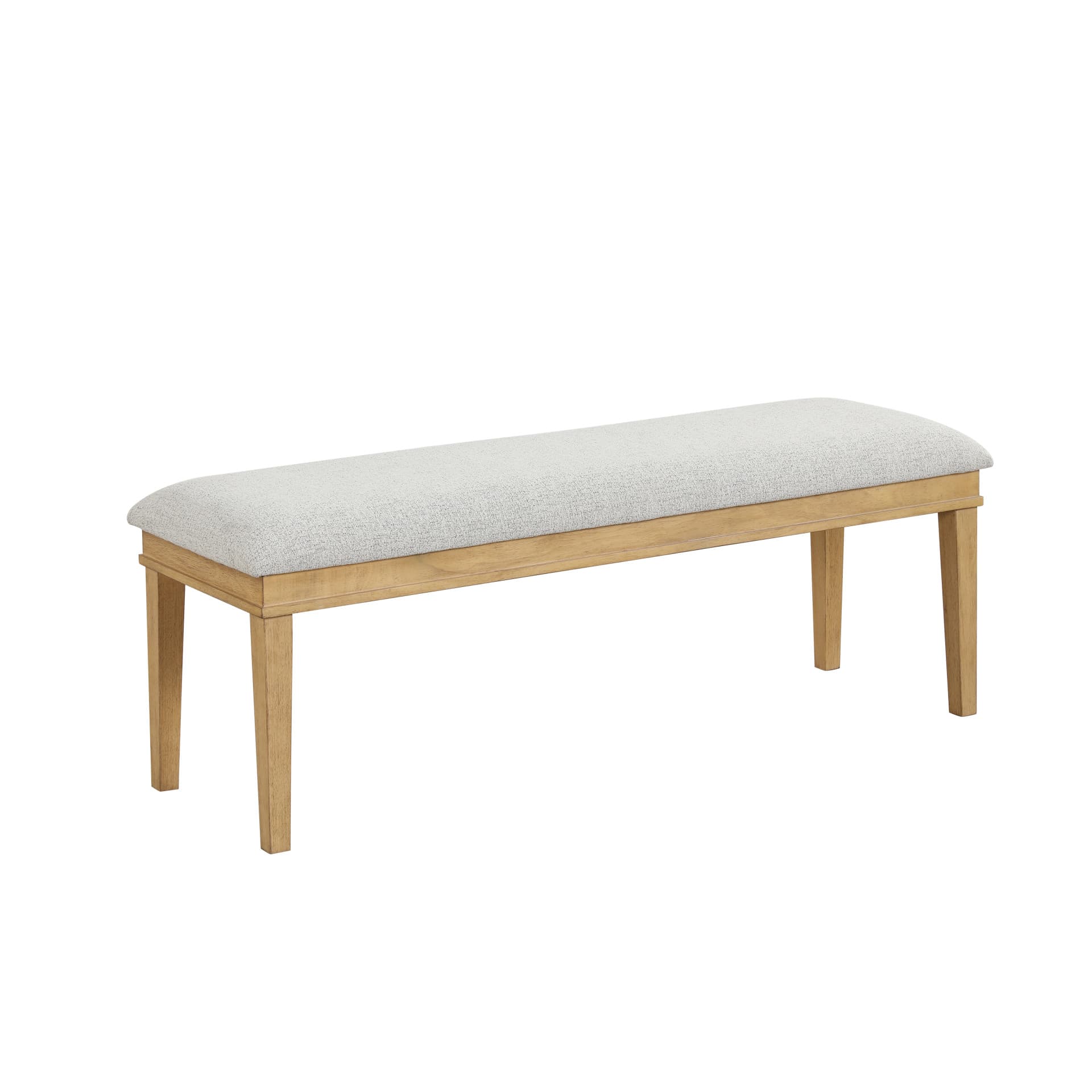 Essence Cushioned Dining Bench, Natural