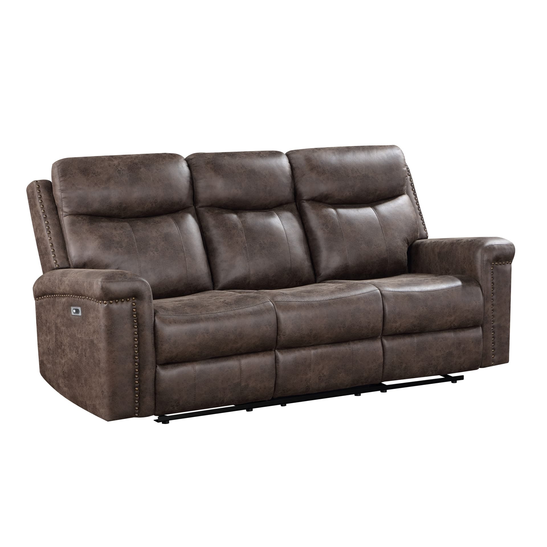 Quade Sofa with Power Fr, Mocha
