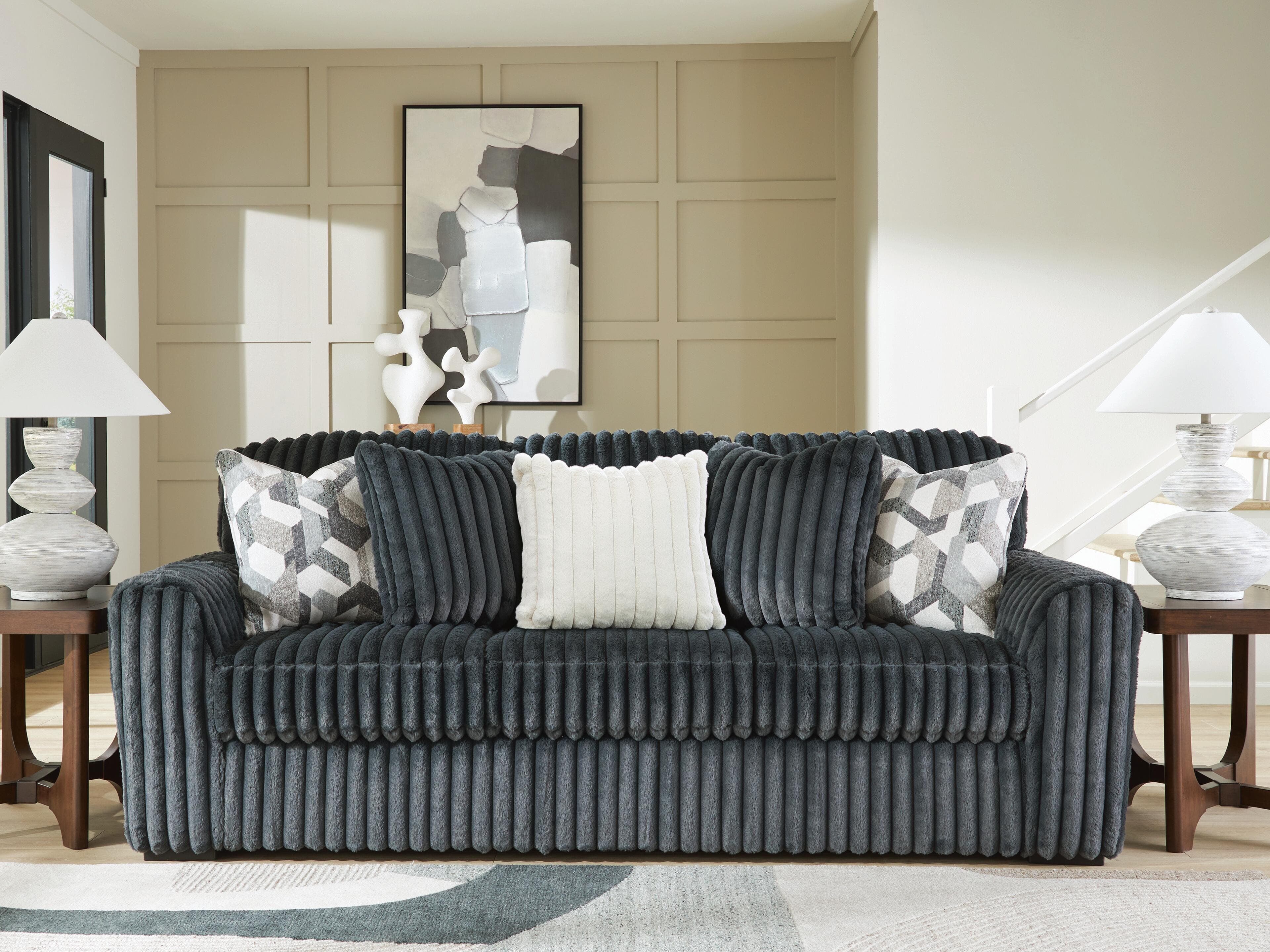 Midnight-madness Sofa and Oversized Chair