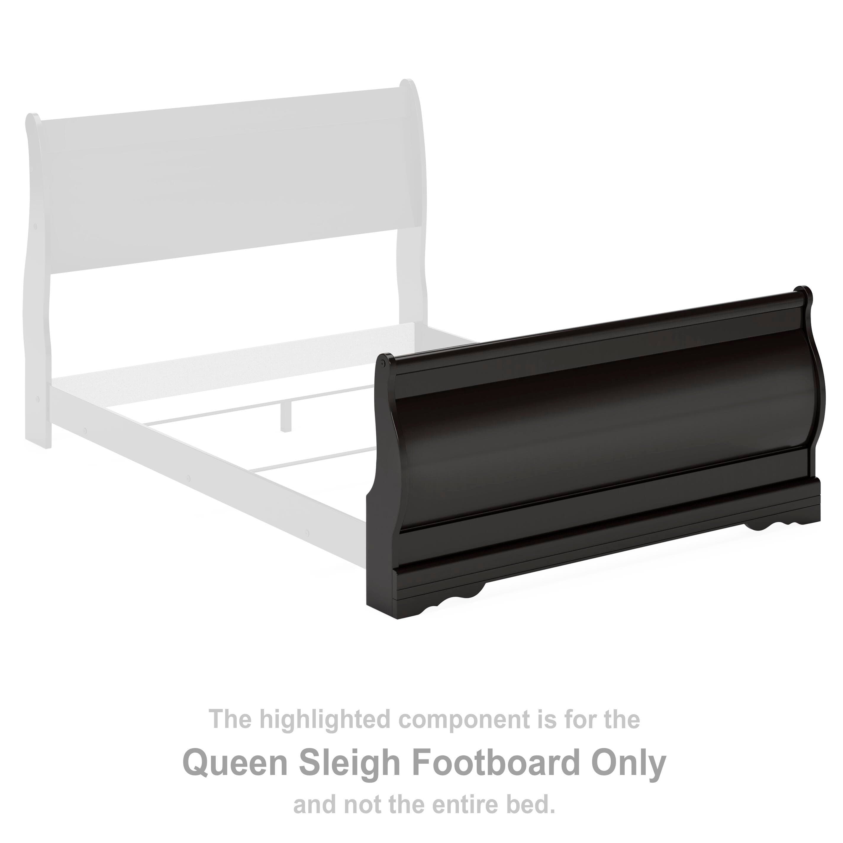 Huey Vineyard Queen Sleigh Footboard
