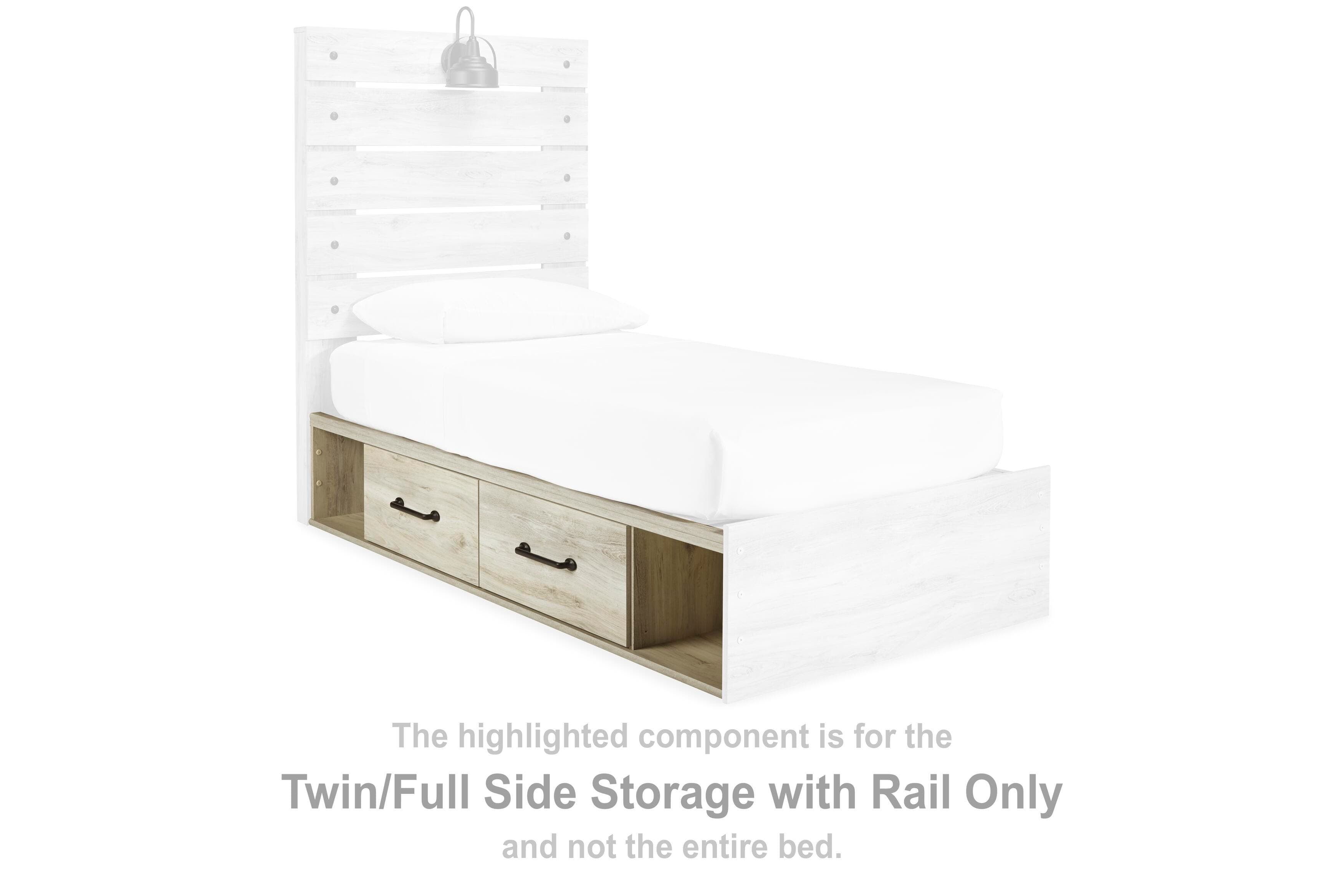 Cambeck Twin Panel Bed with 2 Storage Drawers