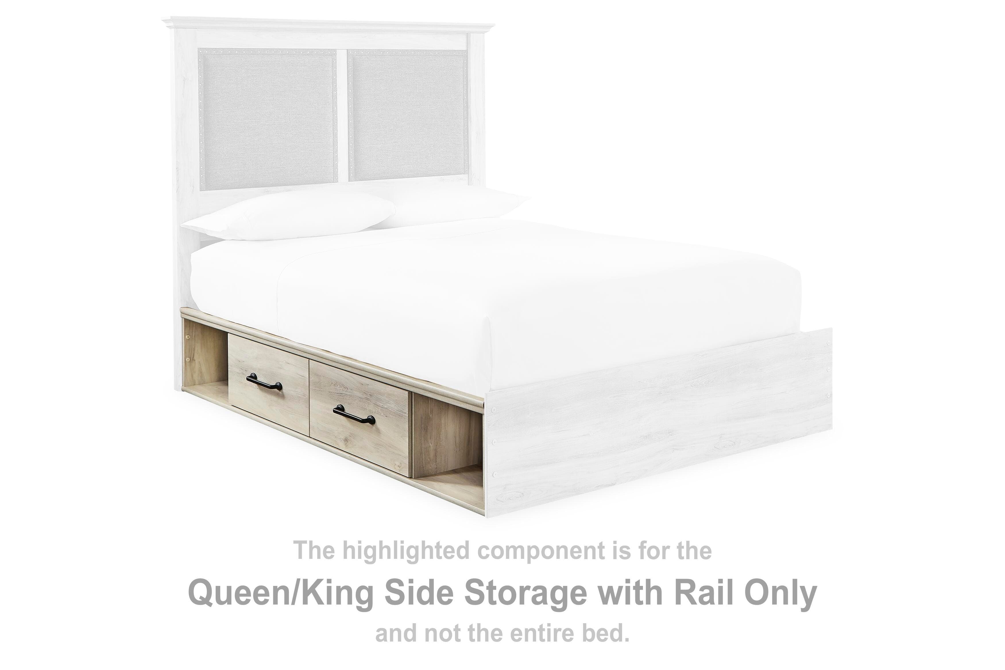 Cambeck Queen/king Side Storage with Rail