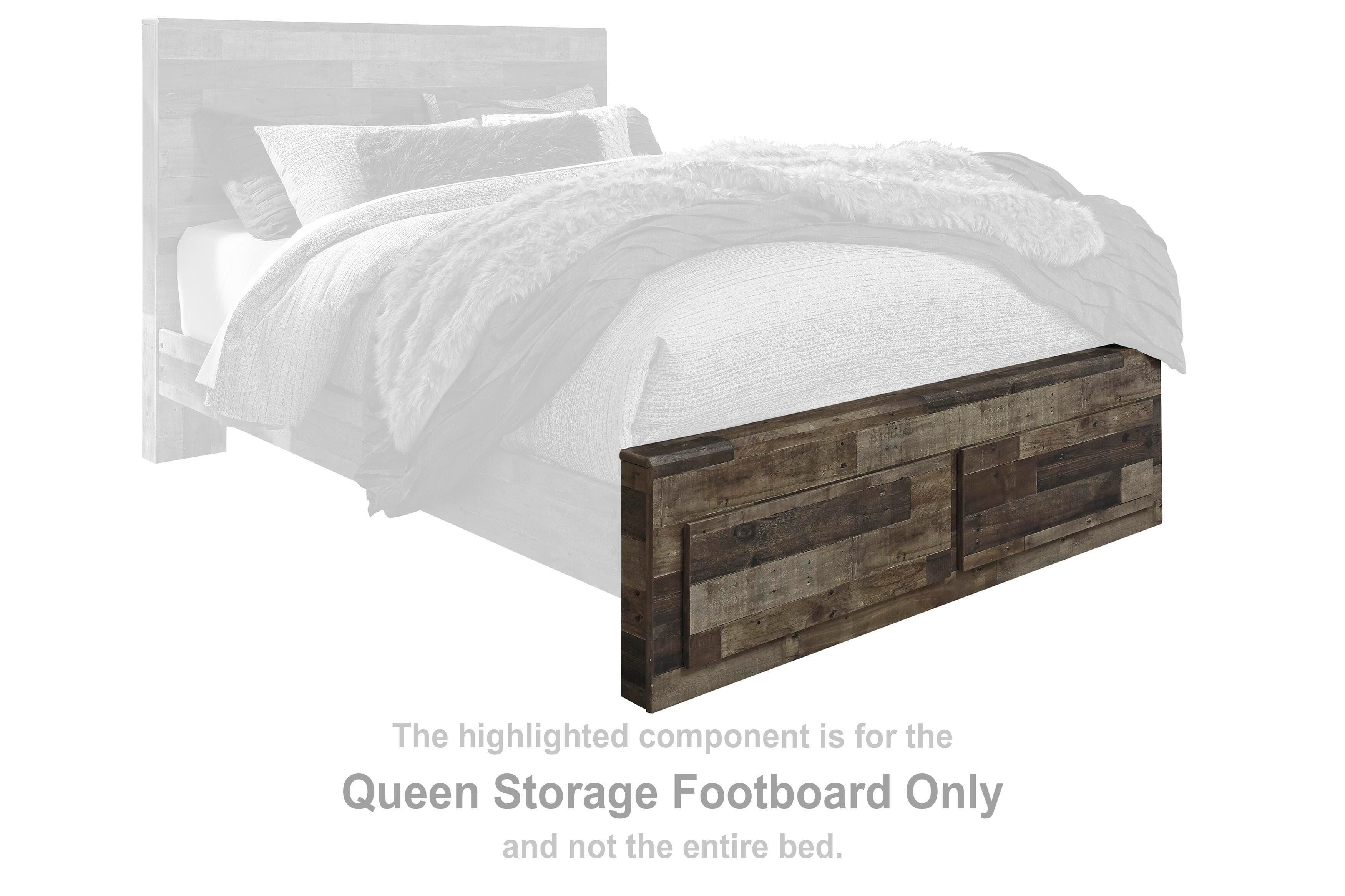 Derekson Queen Storage Bed and 2 Chests