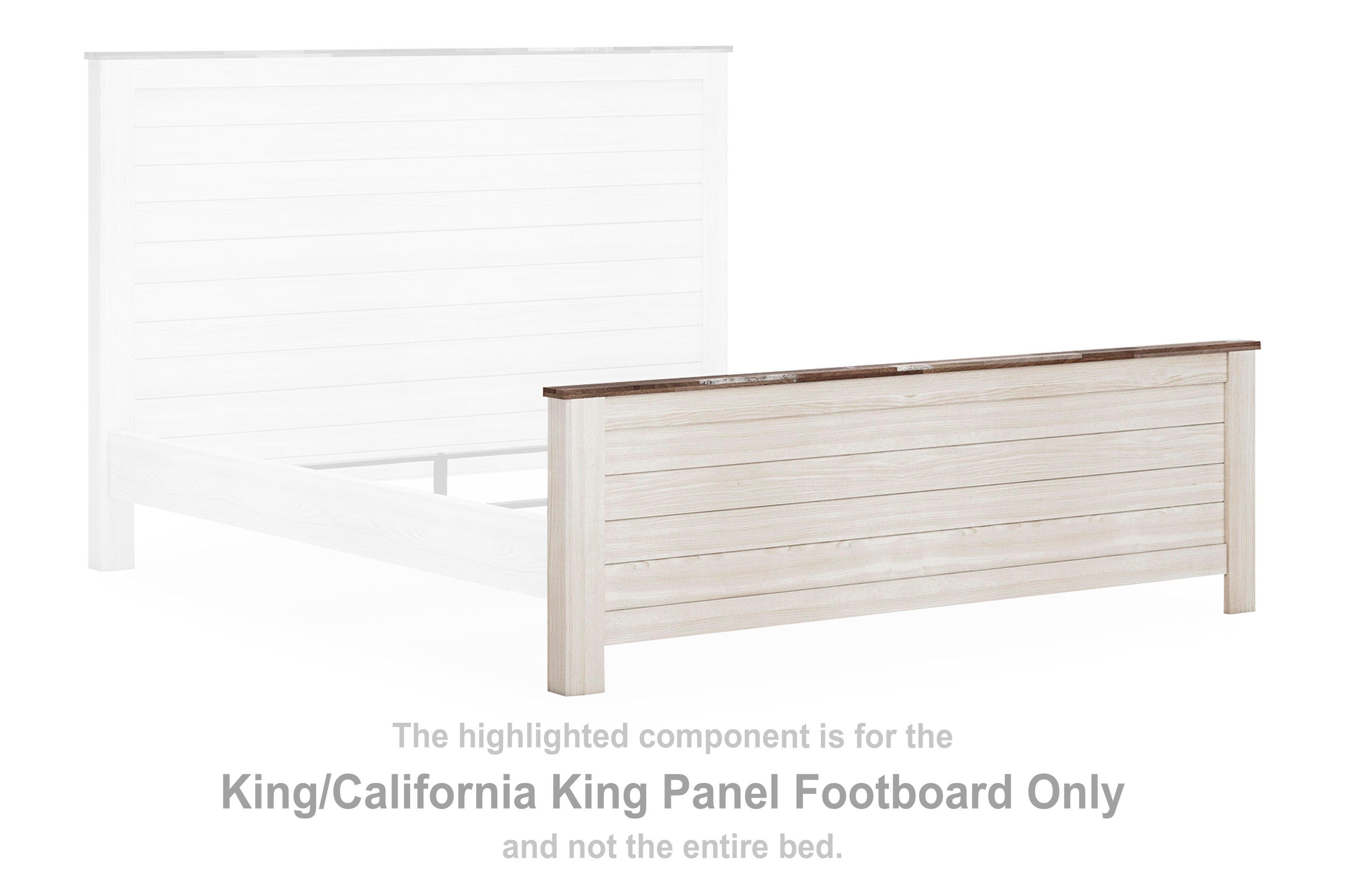 Willowton King/california King Panel Footboard