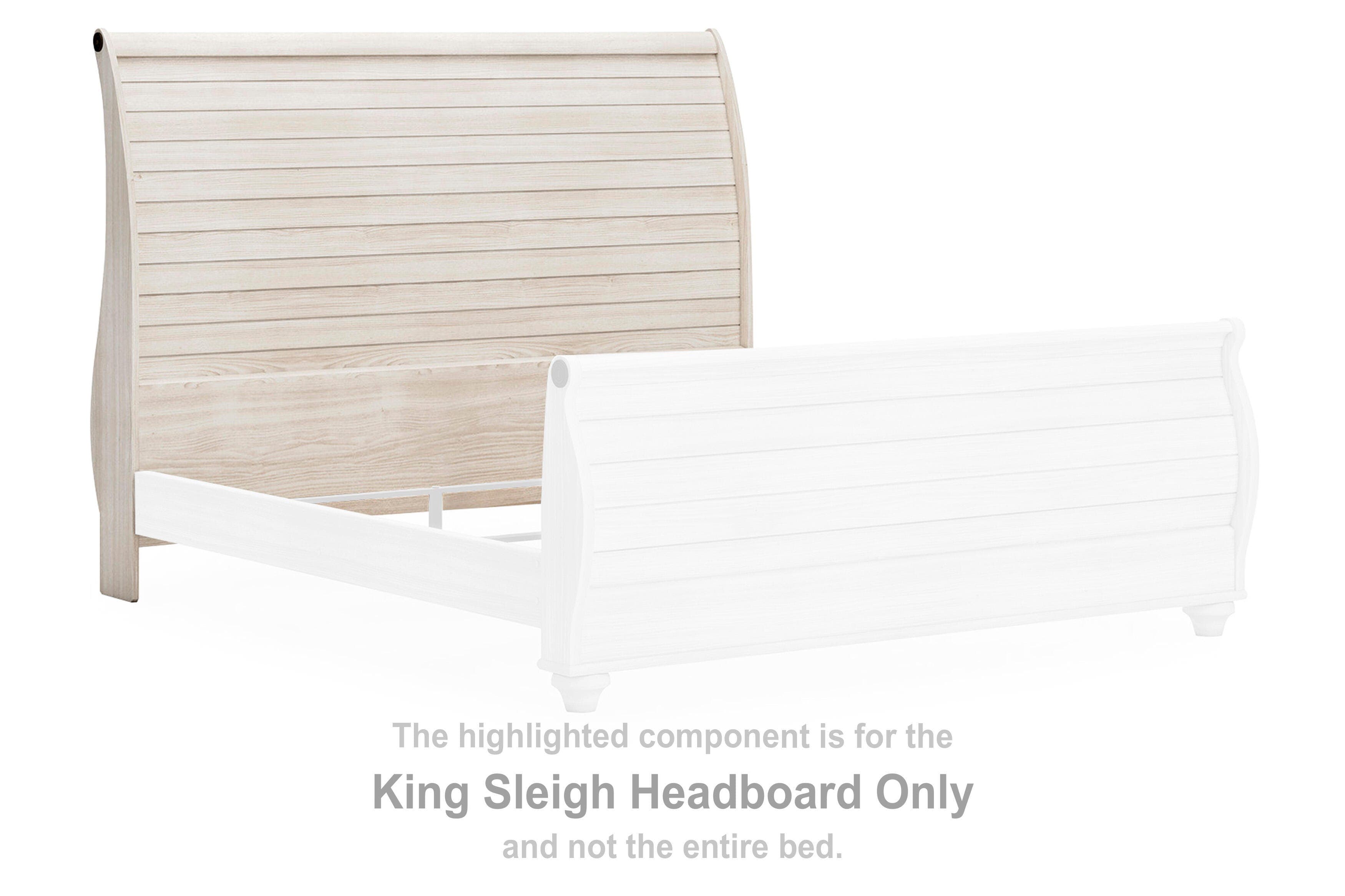 Willowton King Sleigh Bed and Nightstand