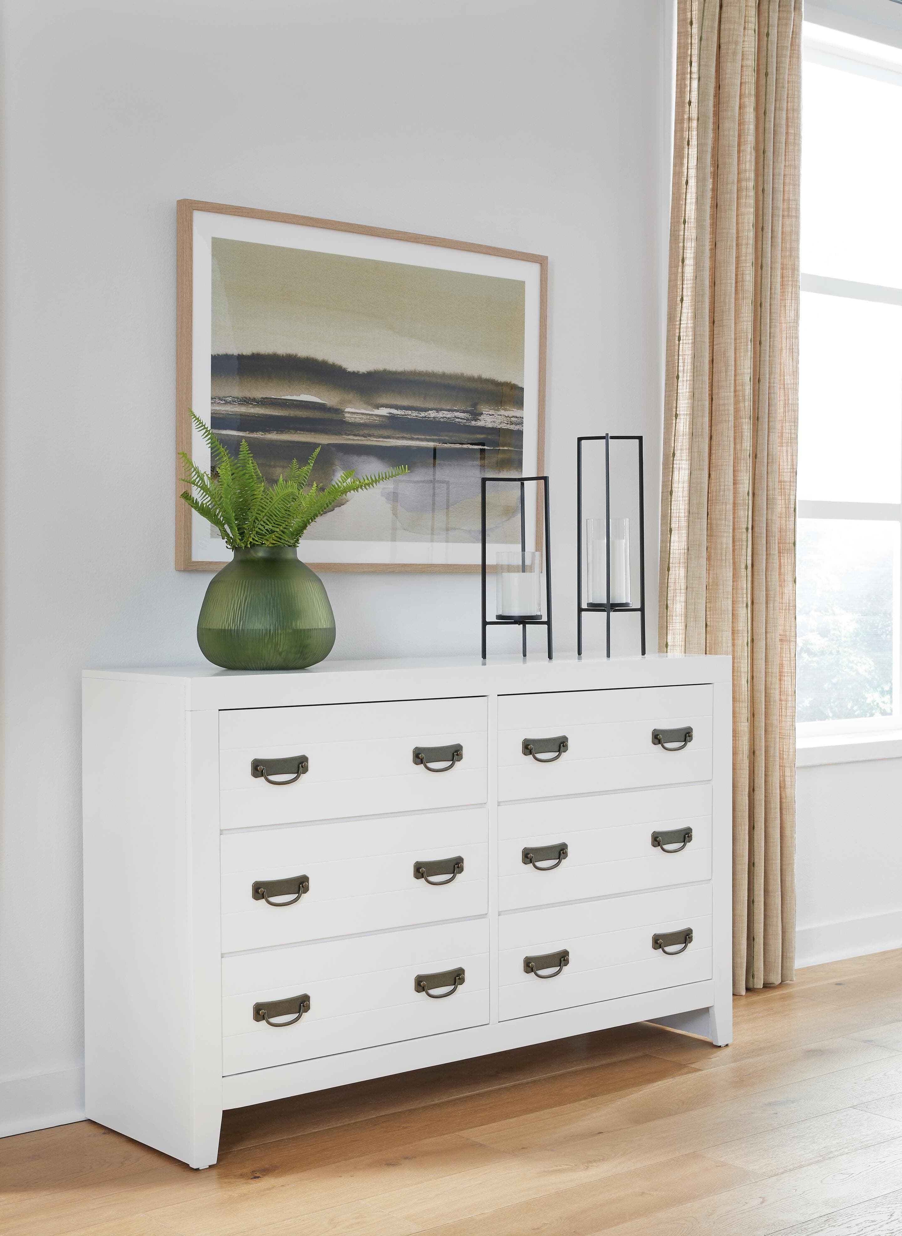 Binterglen California King Panel Bed, Dresser and Mirror
