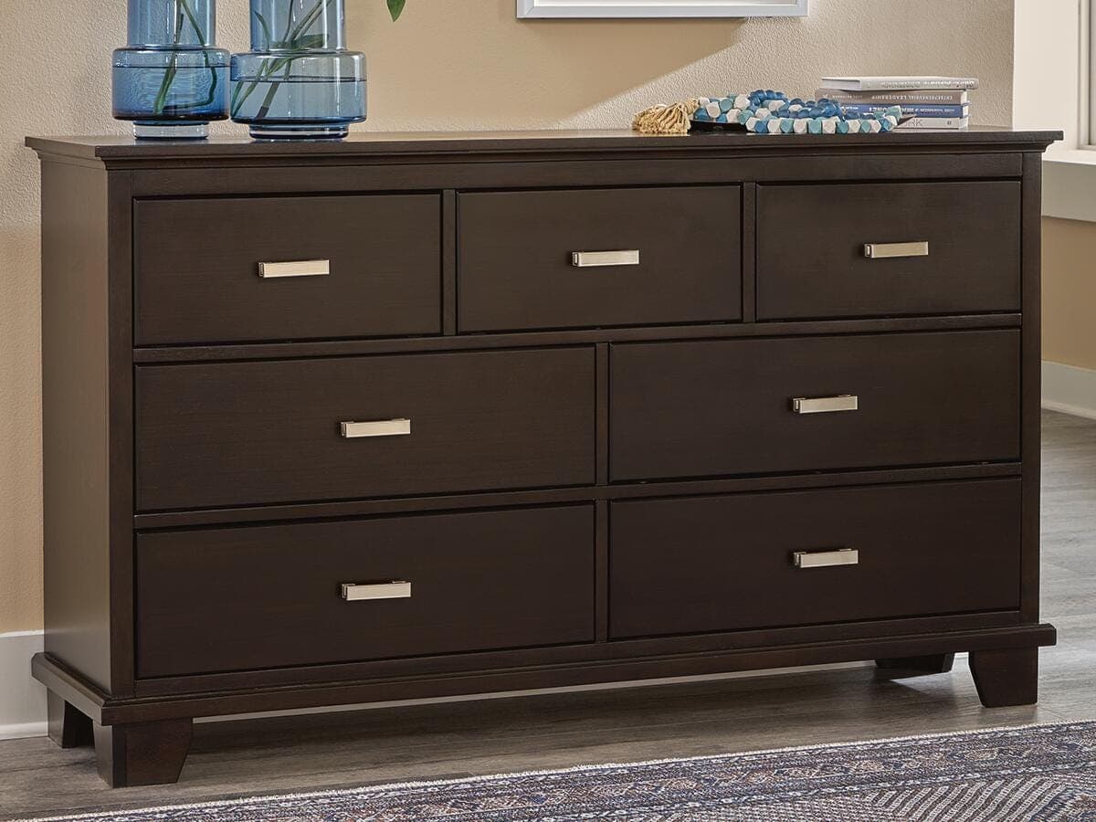 Covetown California King Panel Bed, Dresser and Mirror
