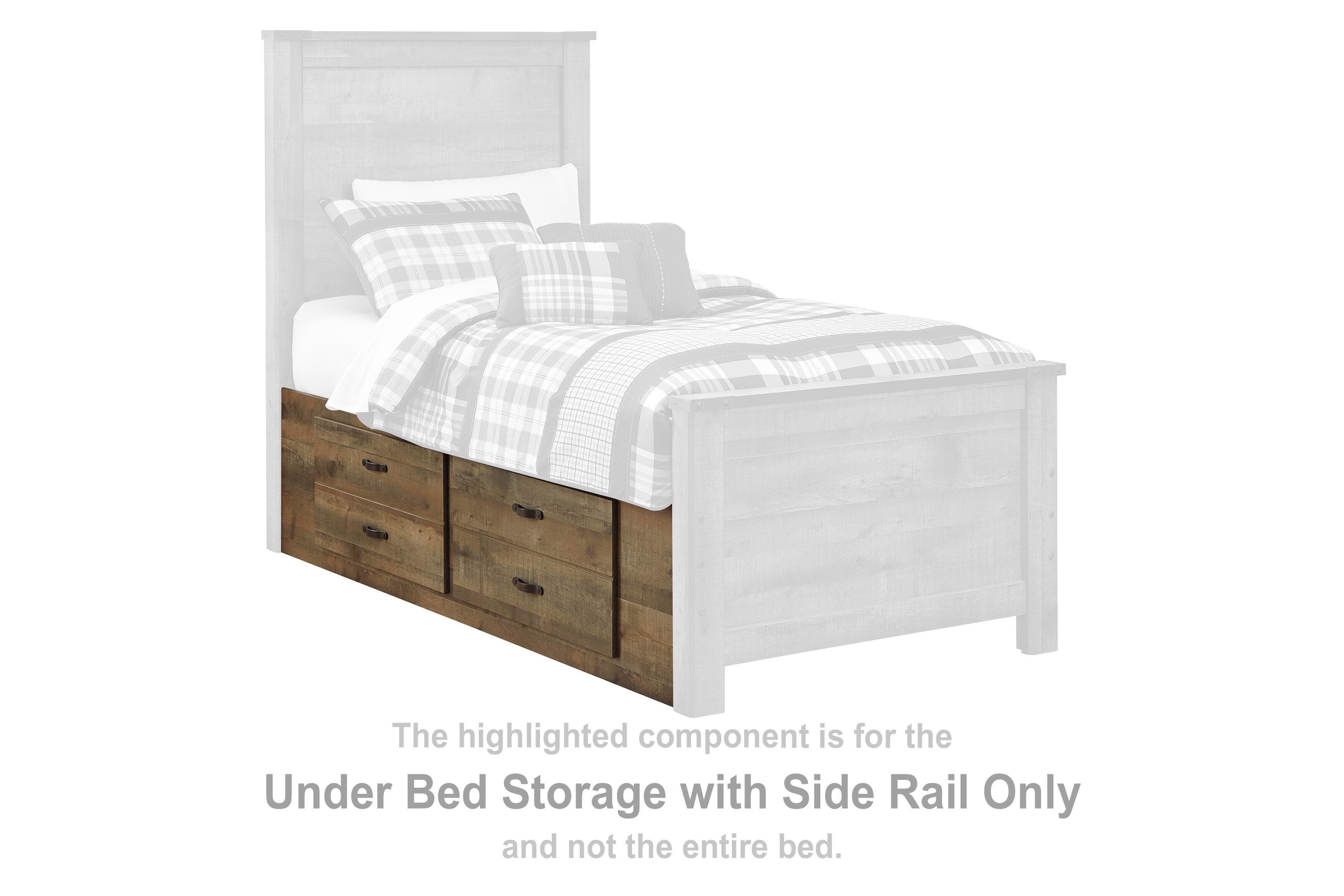 Trinell Twin Bookcase Bed with Mattress