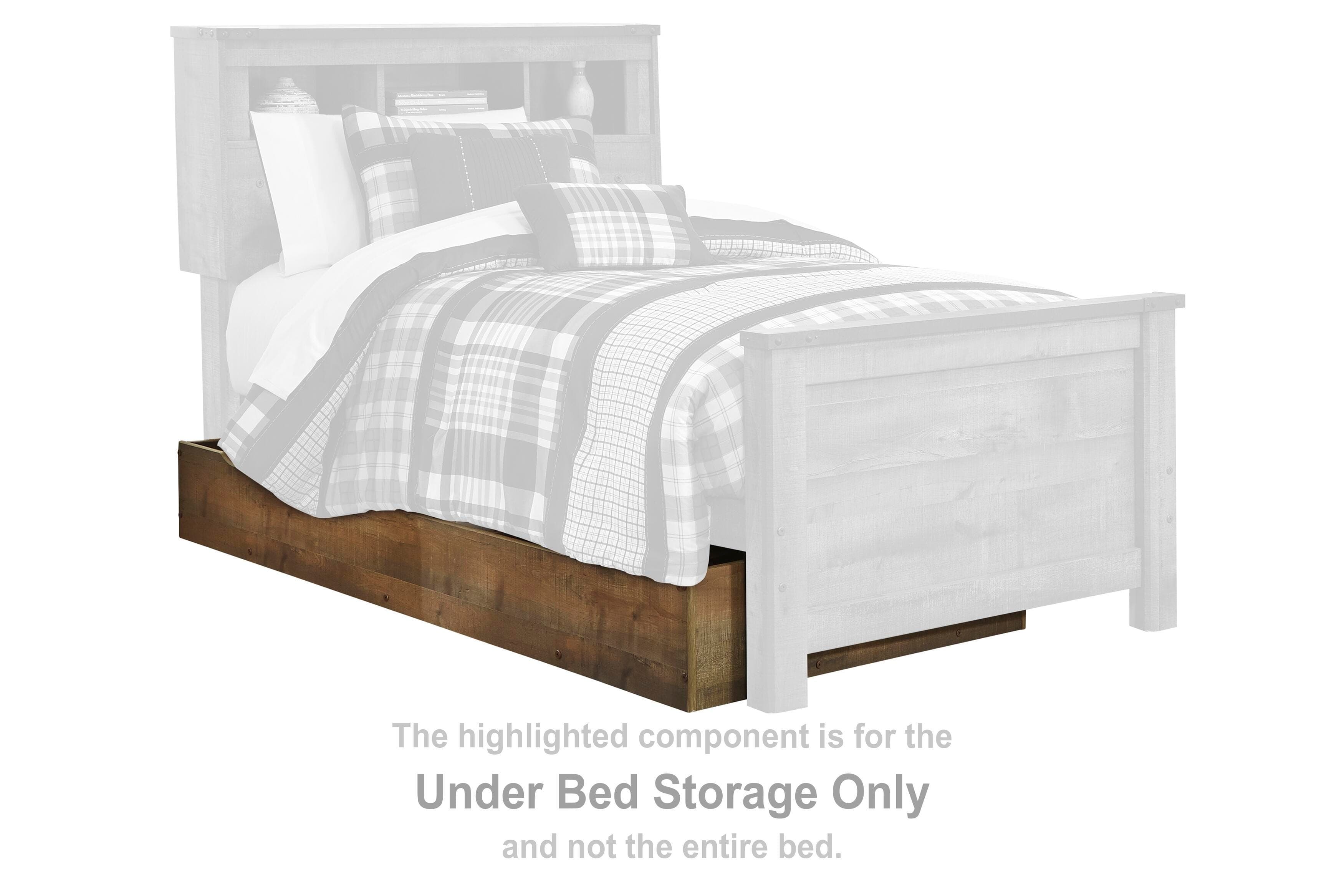 Trinell Full Panel Bed with Storage and Dresser