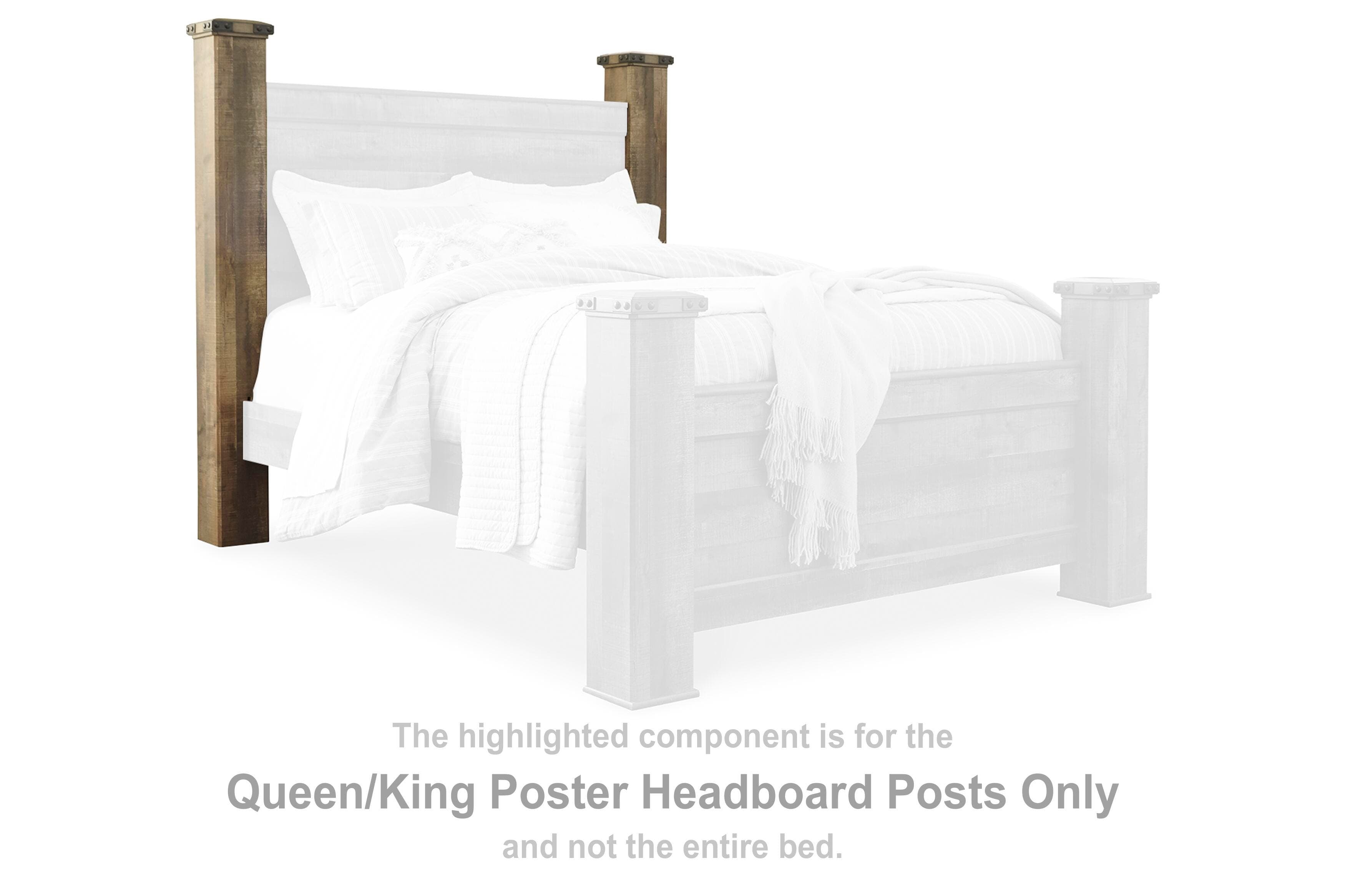 Trinell Queen/king Poster Headboard Posts