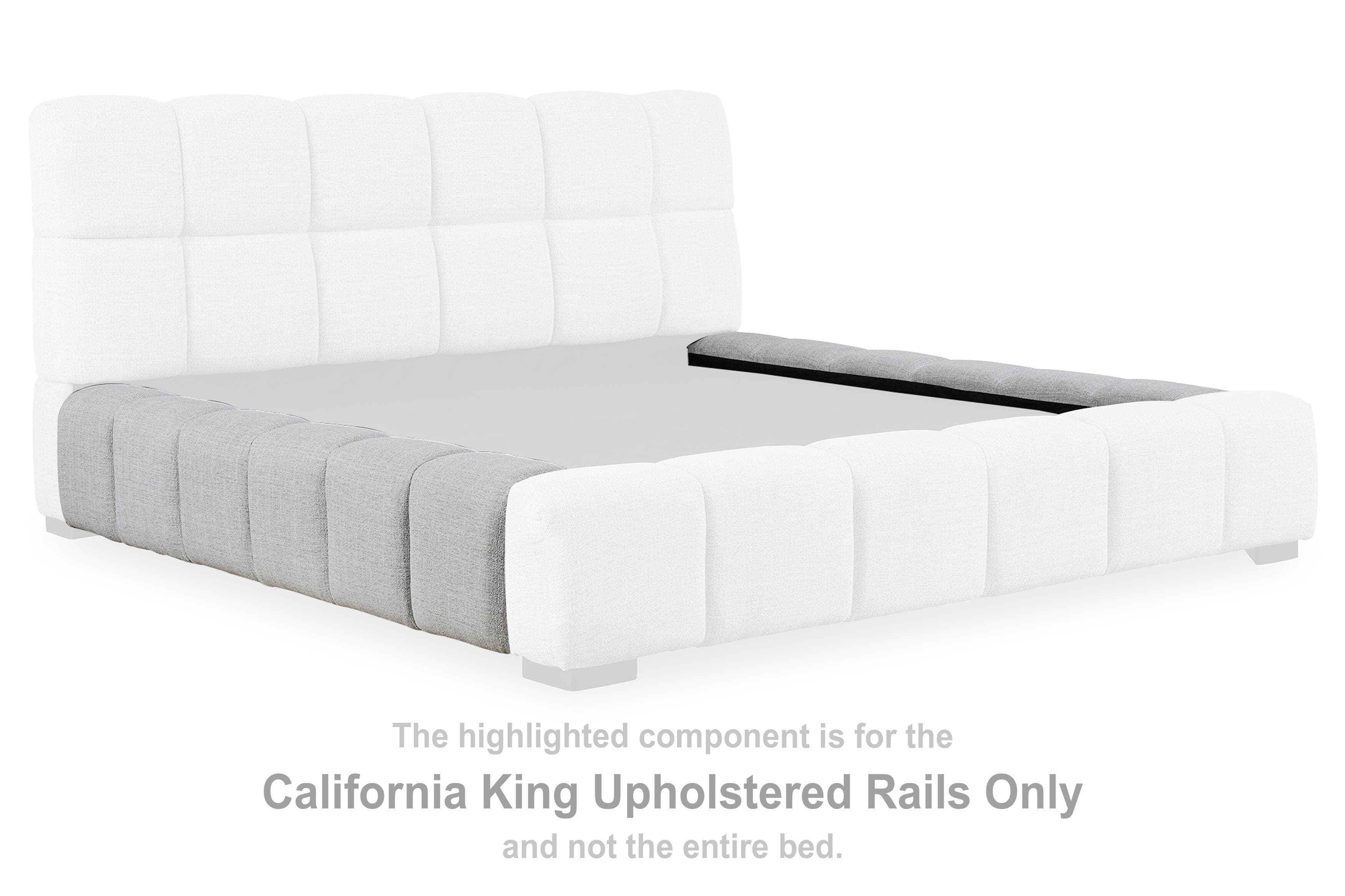 Grendusk California King Upholstered Rails