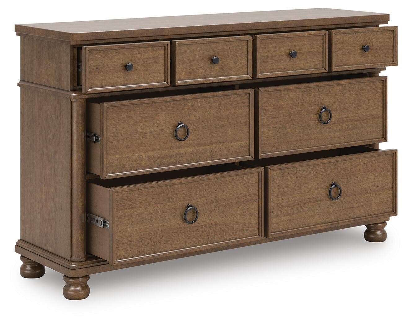 Rowlenstown King Poster Bed, Dresser and 2 Nightstands