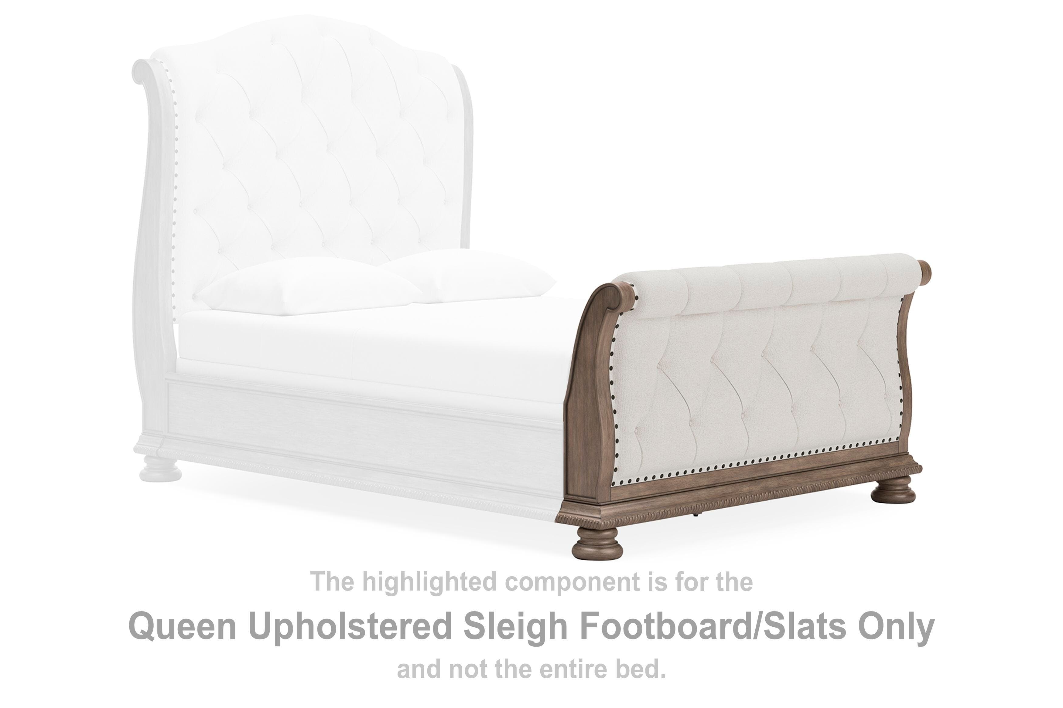 Ardenfield Queen Upholstered Sleigh Footboard/slats