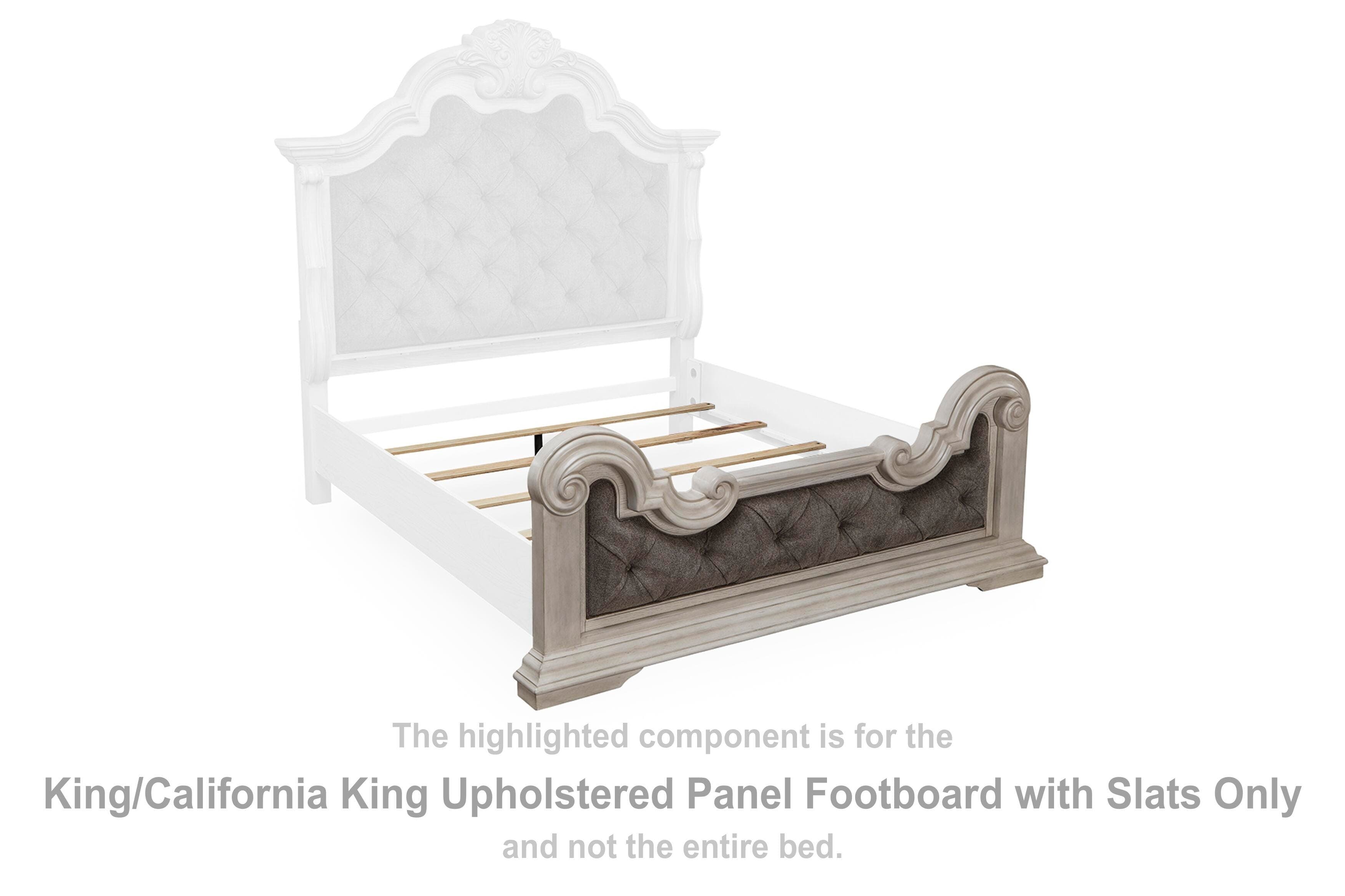 Bruchandi King/california King Upholstered Panel Footboard with Slats