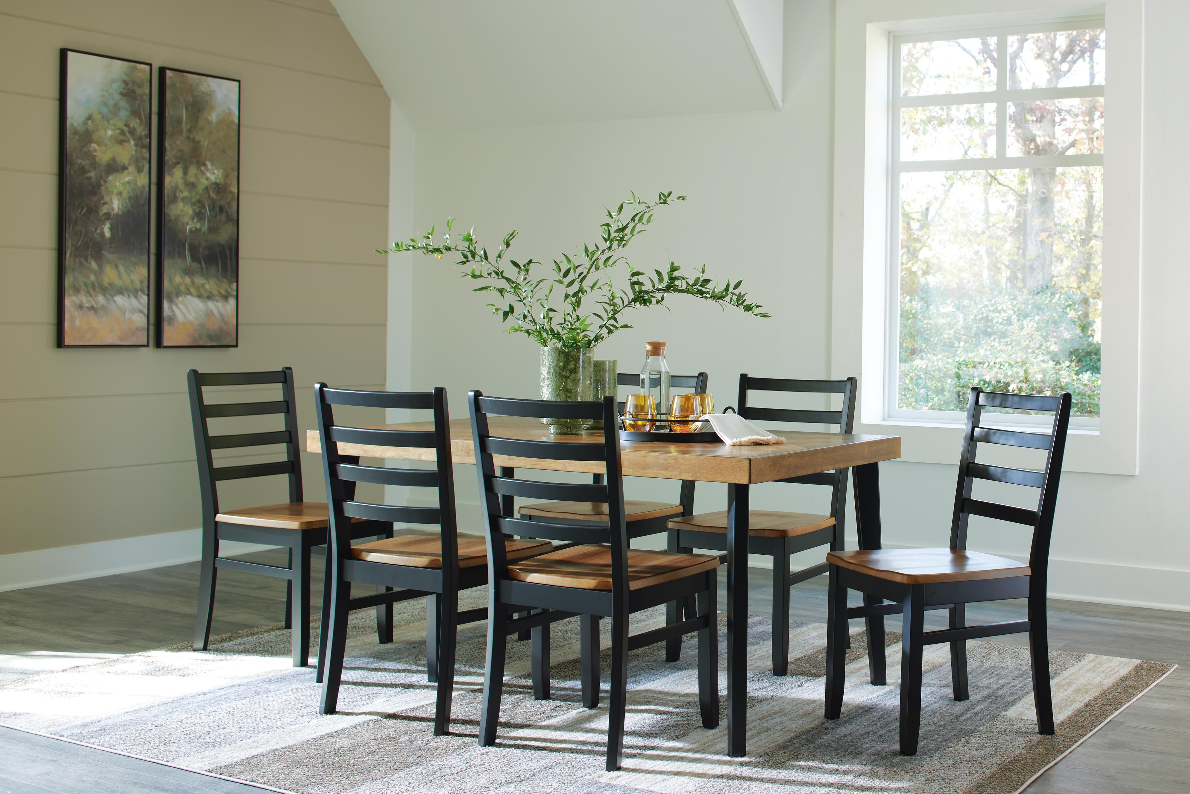 Blondon Dining Table and 6 Chairs (set of 7)
