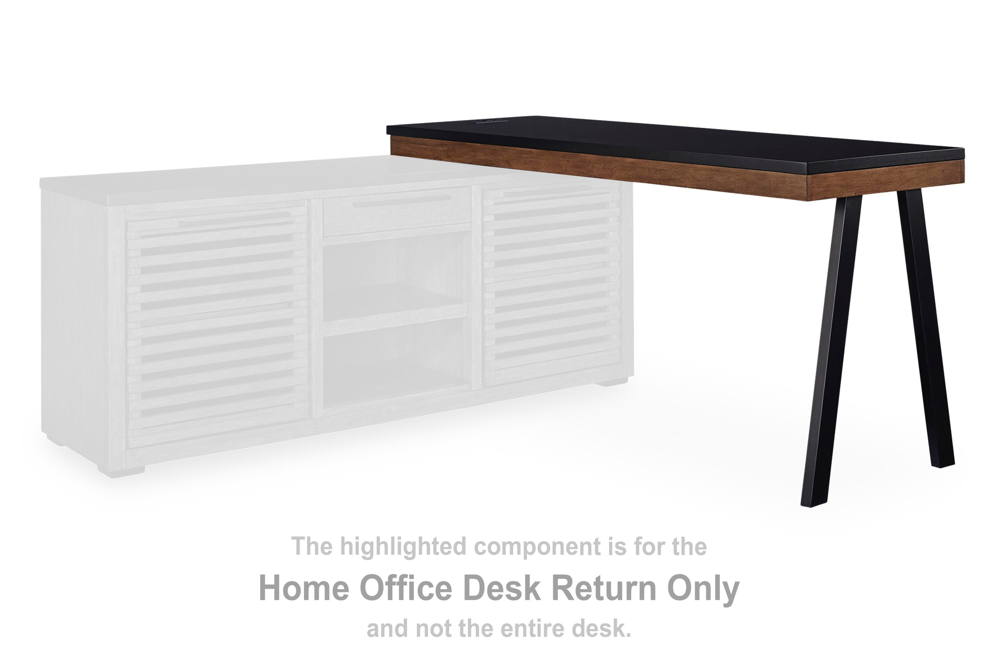 Kallari Credenza with Desk Return