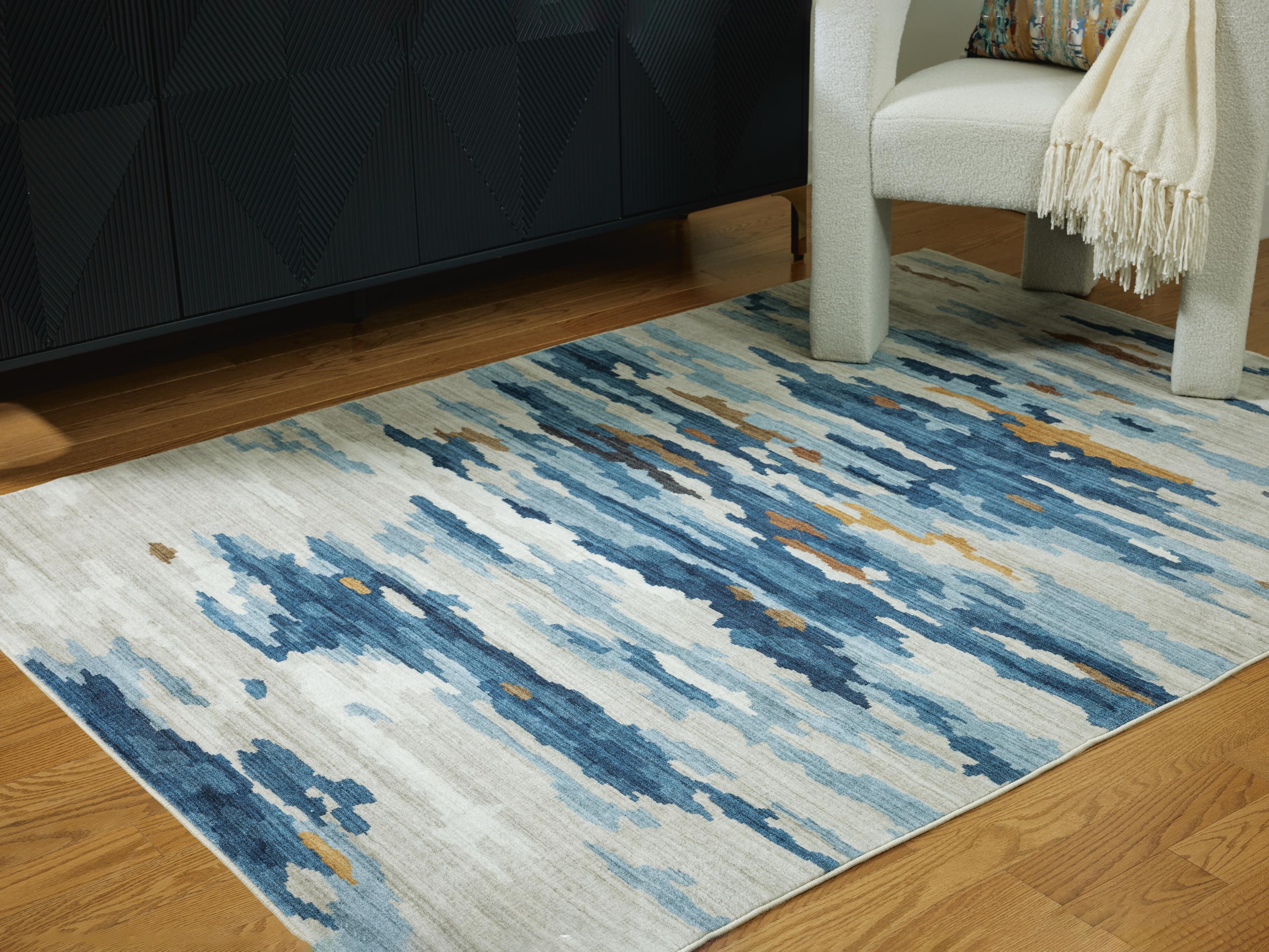 Vinlett 5' X 7' Washable Rug