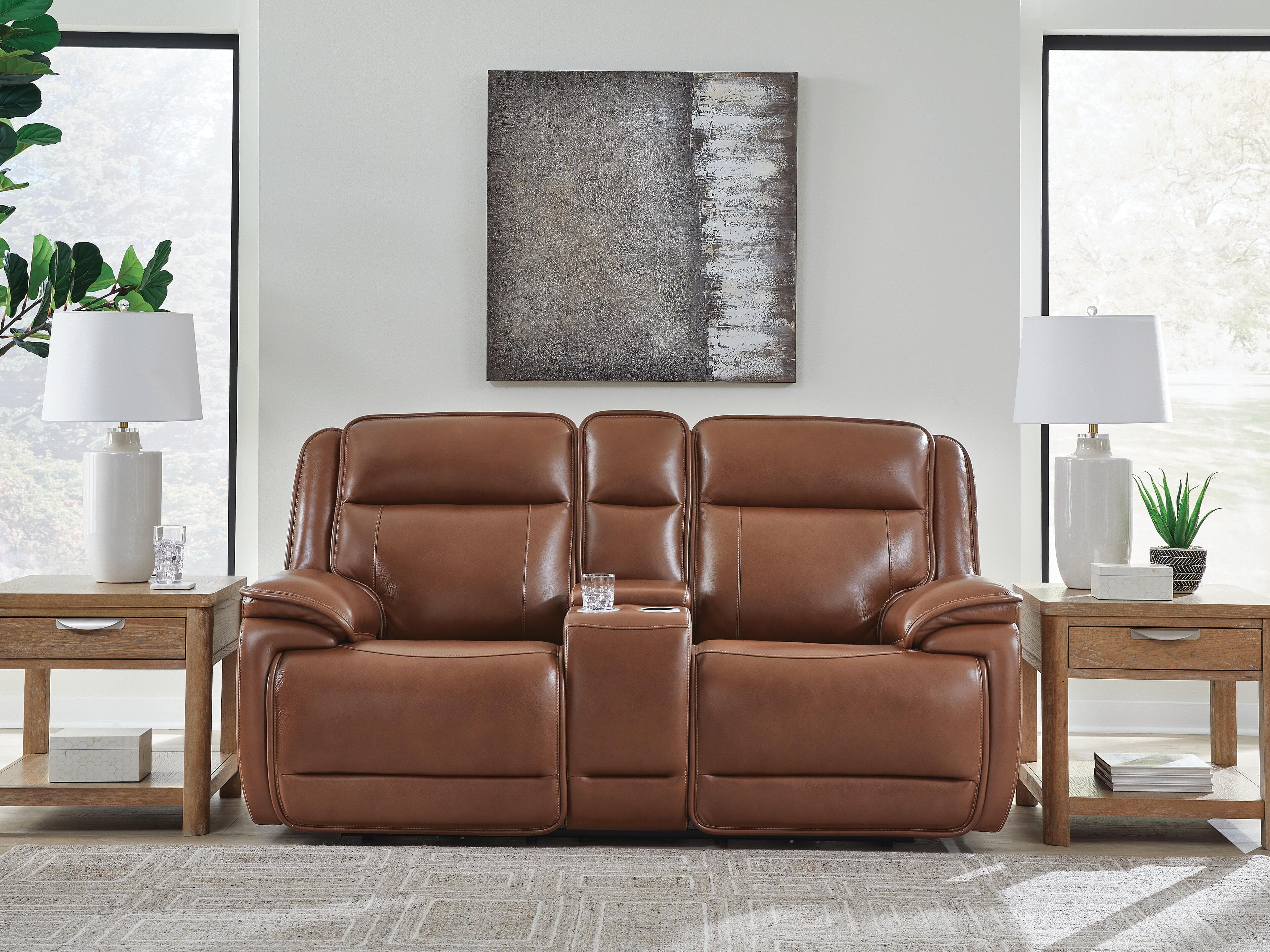 Healy Pier Power Reclining Loveseat with Console