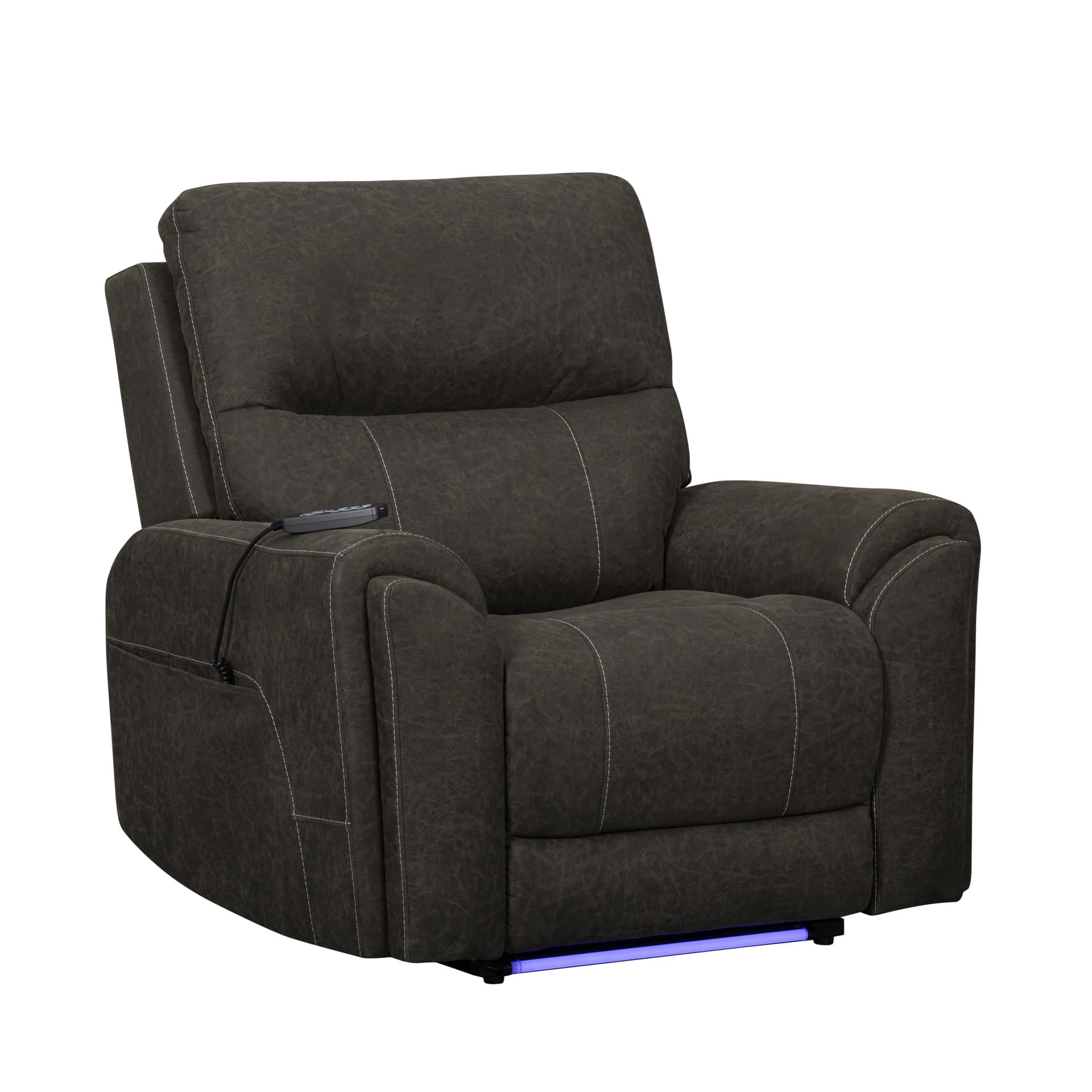 Gaia Auto Glider Recliner with Power Hr & Fr, Sable